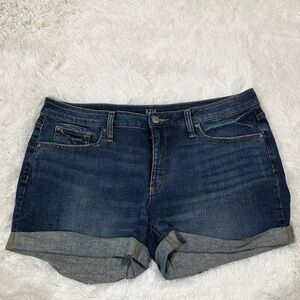 Dark Blue Denim Shorts